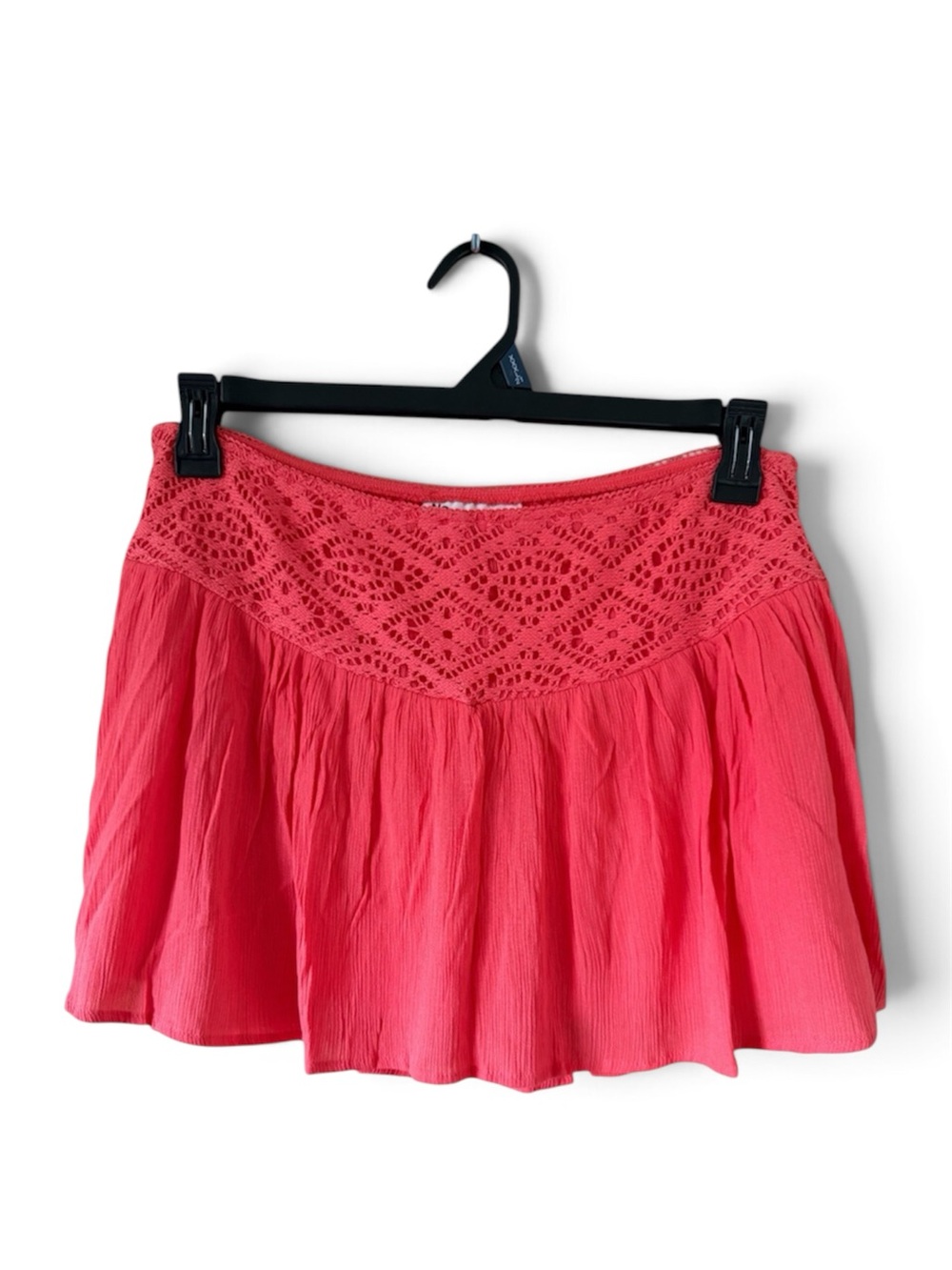 No Boundaries Crochet Waist Mini Skirt | Women’s Medium | Boho Gauze | NWT